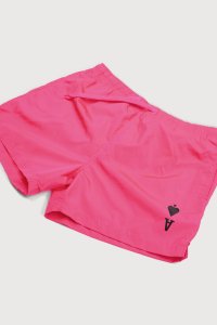 Swimming Shorts in Pink Color with Ace Reversed Print