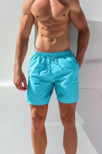 Swimming Shorts in Veraman Color with French Stripe Print