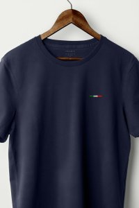 T-Shirt in Blue color with Italian Stripe Print