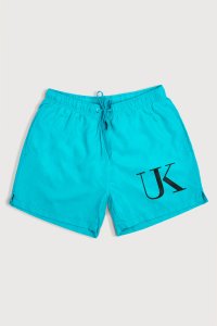 Swimming Shorts in Veraman Color with UK Logo Oversized Print