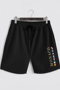 Shorts in Black color with Monte Carlo stamp