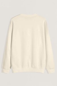 Sweatshirt in Ecru Color with Teddys Opinion Print