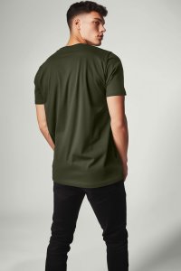 T-Shirt in Khaki color with Goat Attitude Print