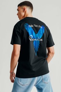 T-Shirt in Iron Grey color with Your Own Paradise Print