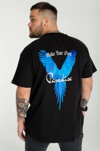 T-Shirt in Black color with Your Own Paradise Print
