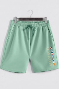 Shorts in Light Green color with Monte Carlo stamp