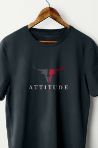 T-Shirt in Iron Grey color with Goat Attitude Print