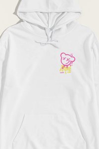 Hoodie in White Color with Love Positive Print