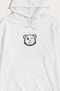 Hoodie in White Color with Dare To Dream Print
