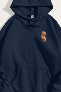 Hoodie in Blue Color with Everyones Got An Opinion Print