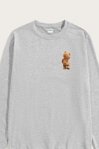 Sweatshirt in Grey Color with Everyones Got An Opinion Print