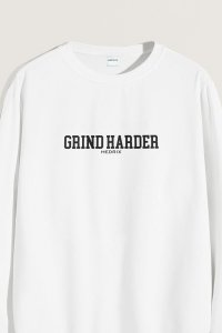 Sweatshirt in White Color with No Pain No Gain Print
