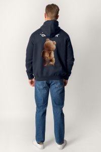 Zip-Up Hoodie in Blue color with Everyones Got An Opinion stamp