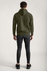 Hoodie in Khaki Color with Teddys Opinion Print