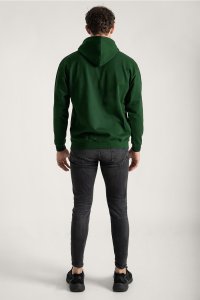 Hoodie in Green Color with Teddys Opinion Print