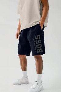 Shorts in Blue color with Lift Like A Big Boss stamp