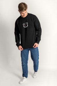 Sweatshirt in Black Color with Dare To Dream Print