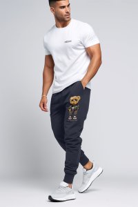 Jogger in Blue color with Goat Teddy stamp