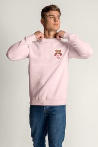 Sweatshirt in Pink Color with Boxer Teddy Print