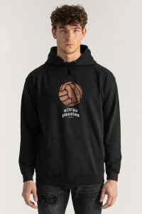 Hoodie in Black Color with Passionate Ultras Print
