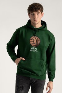 Hoodie in Green Color with Passionate Ultras Print