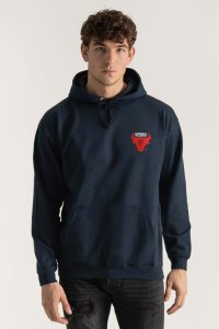 Hoodie in Blue Color with Bulls Eye Print
