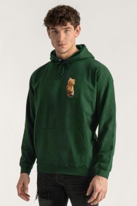 Hoodie in Green Color with Everyones Got An Opinion Print