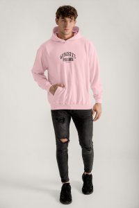 Hoodie in Pink Color with Gangstas Paradise Print