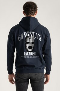 Hoodie in Blue Color with Gangstas Paradise Print