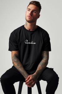 T-Shirt in Black color with Your Own Paradise Print