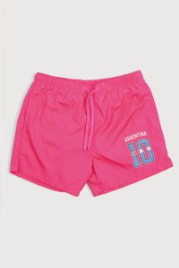 Swimming Shorts in Pink Color with Hand Of God 10 Print