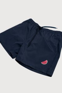 Swimming Shorts in Blue Color with Watermelon Minimal Print