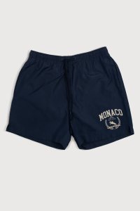 Swimming Shorts in Blue Color with Monaco Prestige Club Print