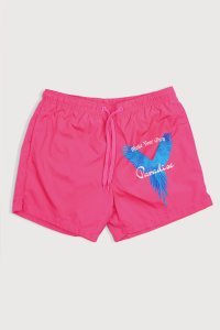 Swimming Shorts in Pink Color with Your Own Paradise Print