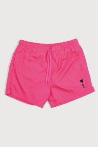 Swimming Shorts in Pink Color with Ace Reversed Print