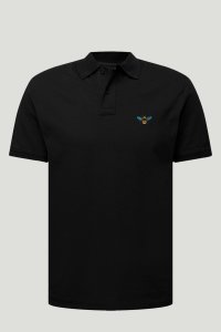Polo Shirt Slim Fit in Black Color with Bee stamp