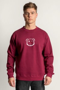 Sweatshirt in Bordeaux Color with Dare To Dream Print
