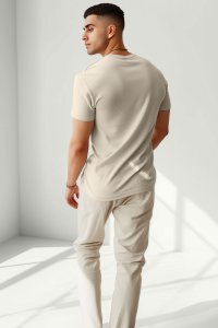 T-Shirt in Ecru color with Goat Attitude Print