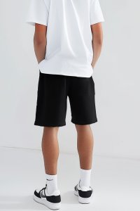 Shorts in Black color with Respect stamp