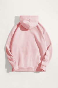 Hoodie in Pink Color with Teddys Opinion Print