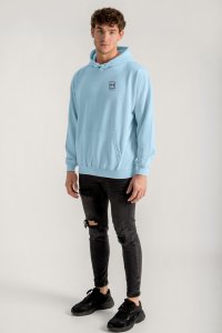Hoodie in Sky Blue Color with Hedrix Athletic Dept Print