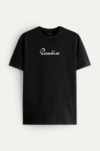 T-Shirt in Black color with Your Own Paradise Print