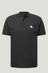Polo Shirt Slim Fit in Iron Grey Color with Be Crazy stamp
