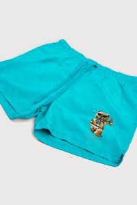 Swimming Shorts in Veraman Color with Cheers Teddy Print
