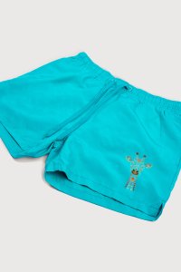 Swimming Shorts in Veraman Color with Giraffe Mosaic Print