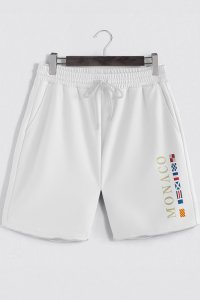 Shorts in White color with Monte Carlo stamp