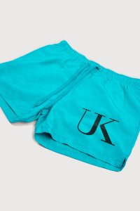 Swimming Shorts in Veraman Color with UK Logo Oversized Print