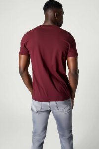 T-Shirt in Bordeaux color with Saint Tropez Riviera Print