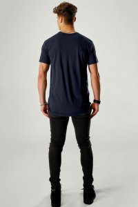 T-Shirt in Blue color with Saint Tropez Riviera Print