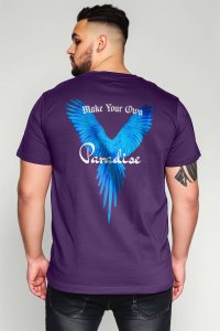T-Shirt in Purple color with Your Own Paradise Print